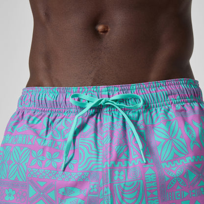 Speedo Printed 14'' Redondo Edge Swim Shorts Pink/Blue