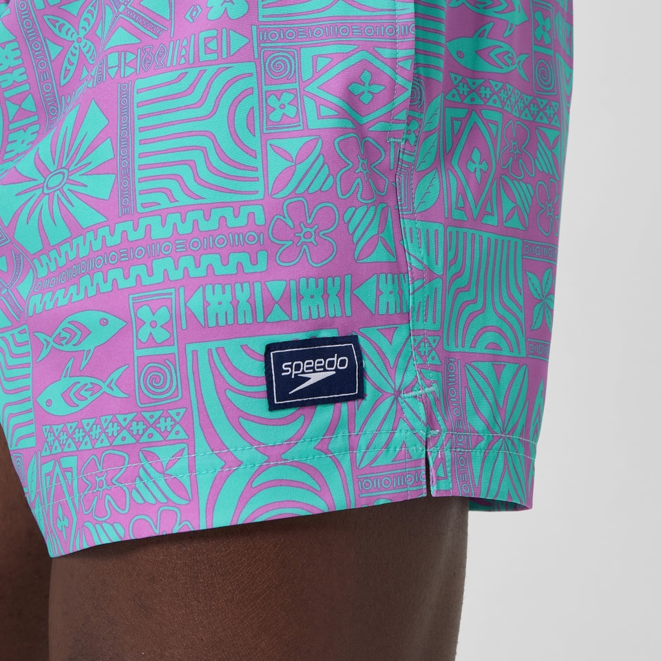 Speedo Printed 14'' Redondo Edge Swim Shorts Pink/Blue