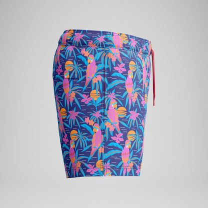 Speedo Mens Printed 14'' Redondo Edge Swim Shorts Blue/Pink
