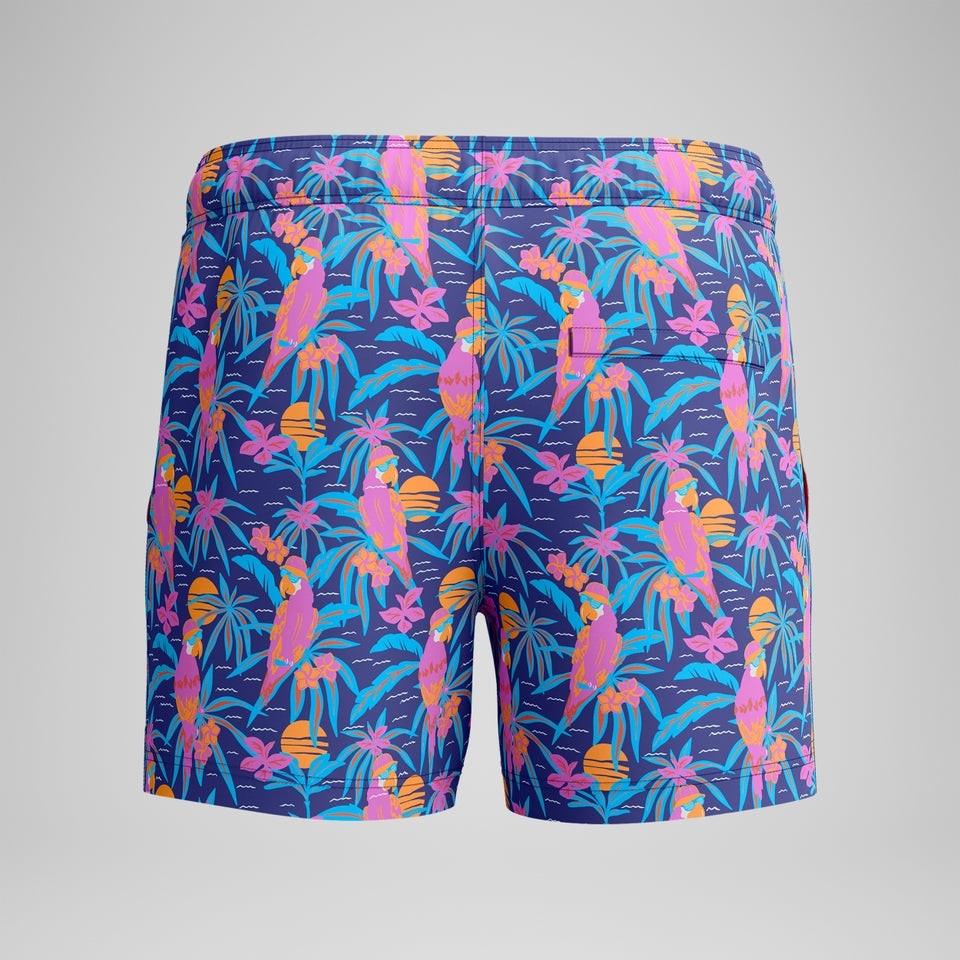 Speedo Mens Printed 14'' Redondo Edge Swim Shorts Blue/Pink
