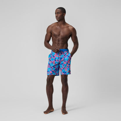 Speedo Printed 20'' Bondi Swim Shorts Blue/Pink