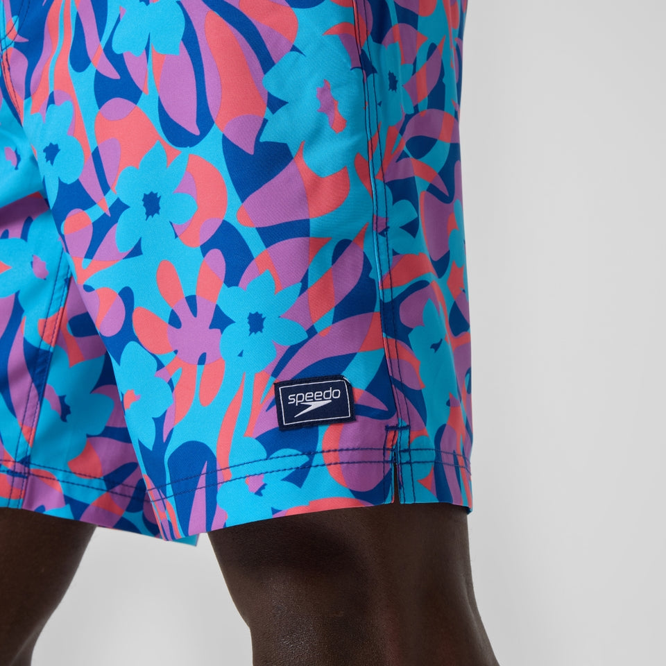 Speedo Printed 20'' Bondi Swim Shorts Blue/Pink