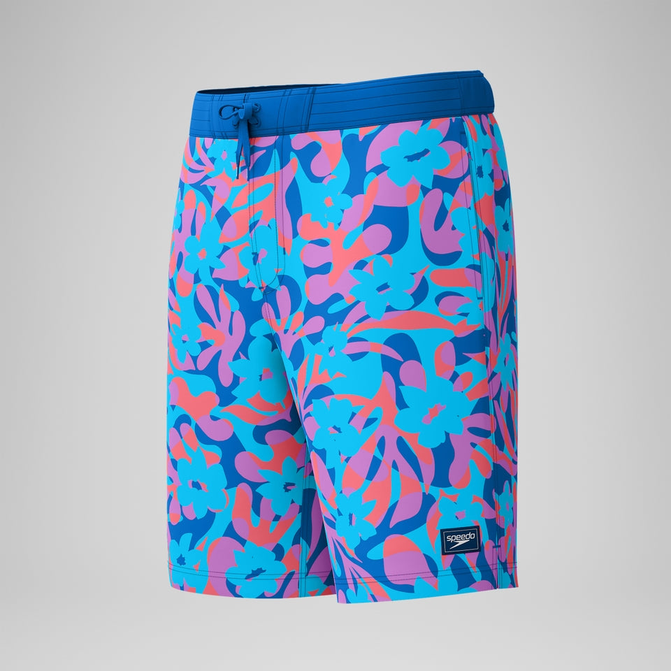 Speedo Printed 20'' Bondi Swim Shorts Blue/Pink