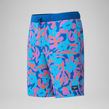 Speedo Printed 20'' Bondi Swim Shorts Blue/Pink