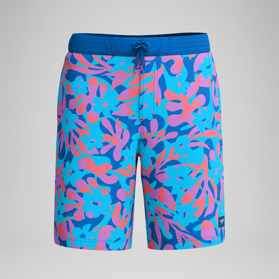 Speedo Printed 20'' Bondi Swim Shorts Blue/Pink