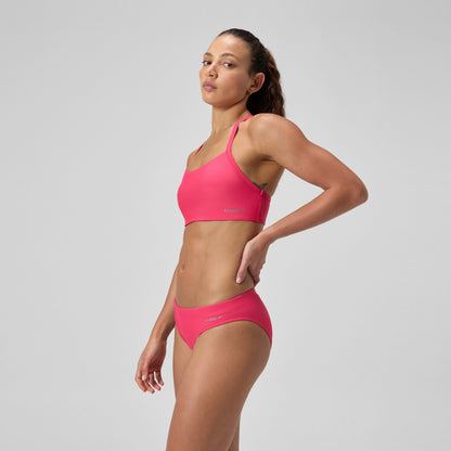 Speedo Solid Classic Bikini Bottom Pink