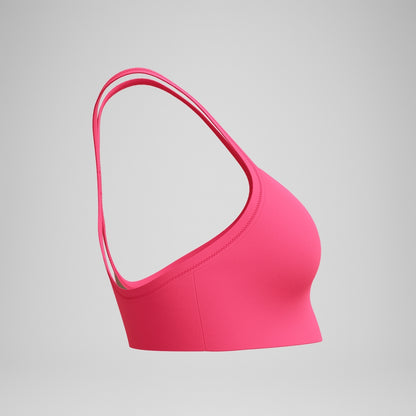 Speedo Solid Racerback Bikini Top Pink
