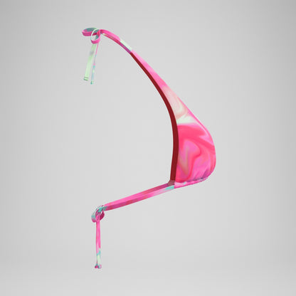 Speedo FLU3NTE Printed Convertible Bikini Top Pink/Coral