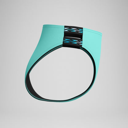 Speedo FLU3NTE Logo Elastic Hi Waist Bikini Bottom Turquoise