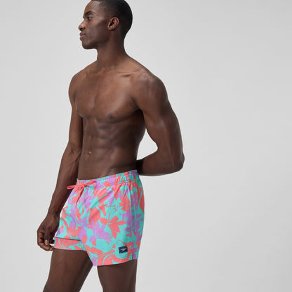 Speedo Printed 14'' Redondo Edge Swim Shorts Pink/Orange