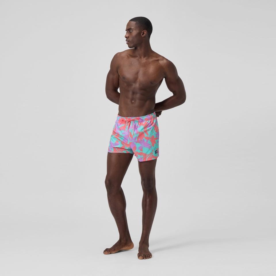 Speedo Printed 14'' Redondo Edge Swim Shorts Pink/Orange