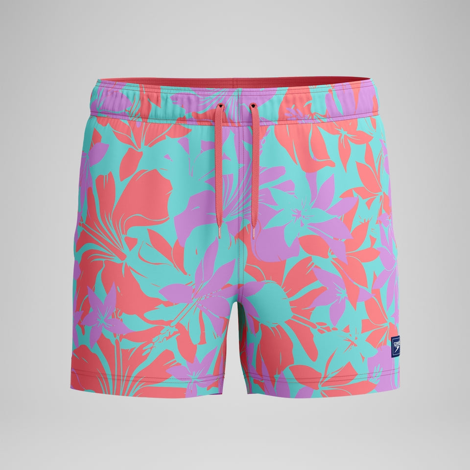 Speedo Printed 14'' Redondo Edge Swim Shorts Pink/Orange