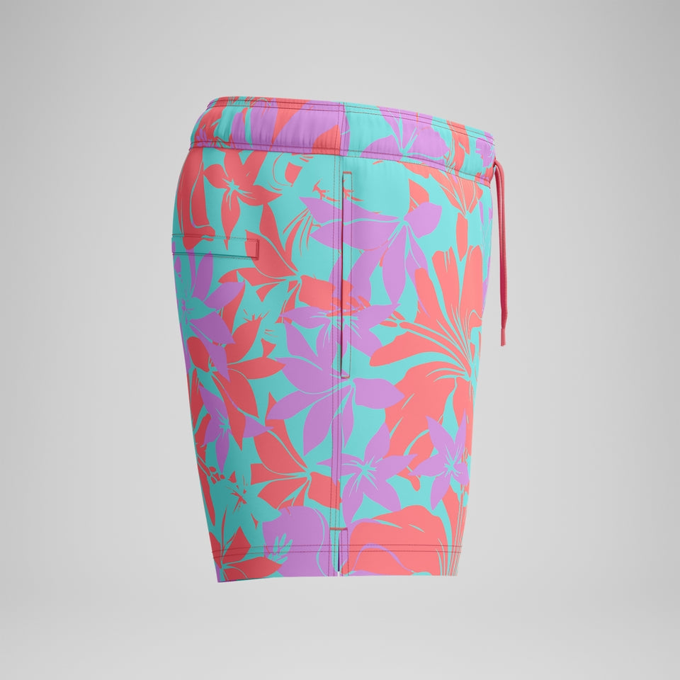 Speedo Printed 14'' Redondo Edge Swim Shorts Pink/Orange