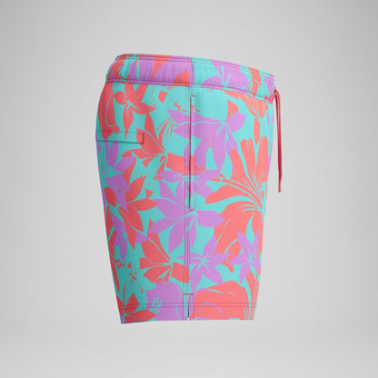 Speedo Printed 14'' Redondo Edge Swim Shorts Pink/Orange