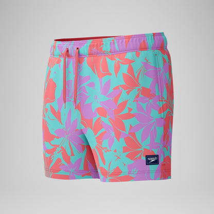 Speedo Printed 14'' Redondo Edge Swim Shorts Pink/Orange