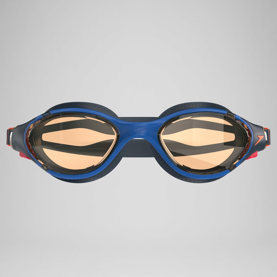 Speedo Adult Biofuse 2.0 Goggles Navy/Orange