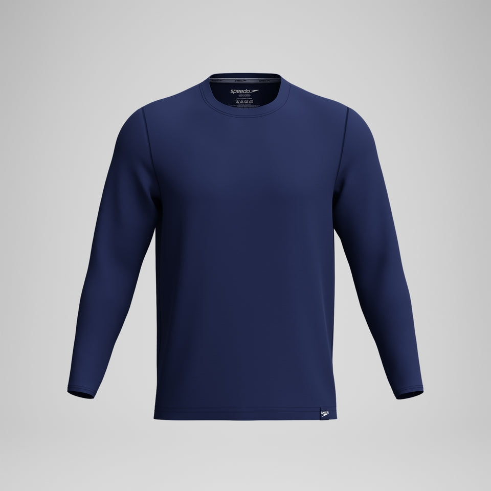 Speedo Long Sleeve Swim Shirt Navy