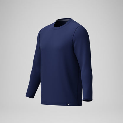 Speedo Long Sleeve Swim Shirt Navy