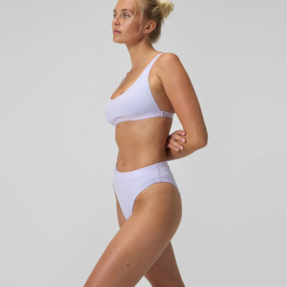 Speedo FLU3NTE Solid Hi Waist Bikini Bottom Lilac
