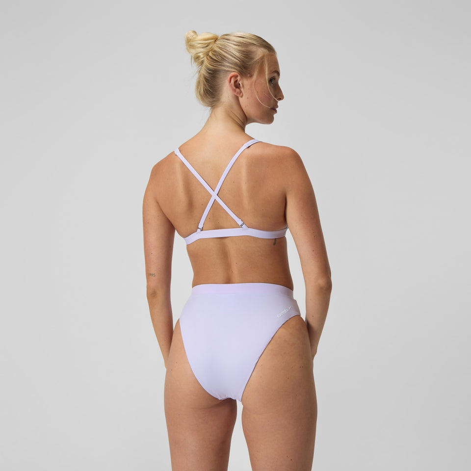 Speedo FLU3NTE Solid Hi Waist Bikini Bottom Lilac