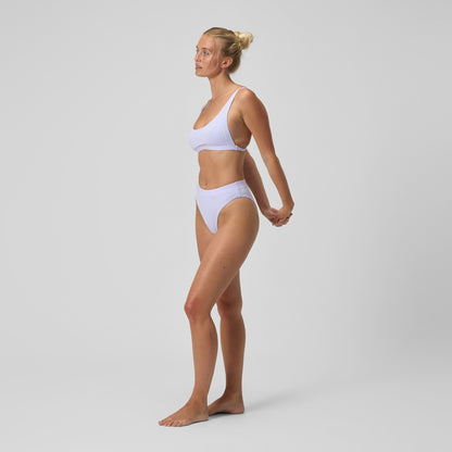 Speedo FLU3NTE Solid Hi Waist Bikini Bottom Lilac