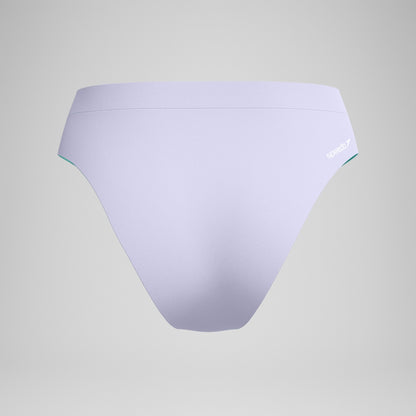 Speedo FLU3NTE Solid Hi Waist Bikini Bottom Lilac