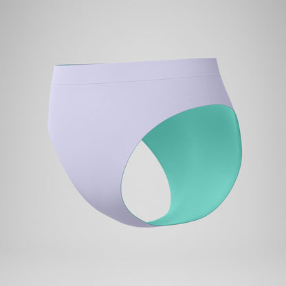 Speedo FLU3NTE Solid Hi Waist Bikini Bottom Lilac