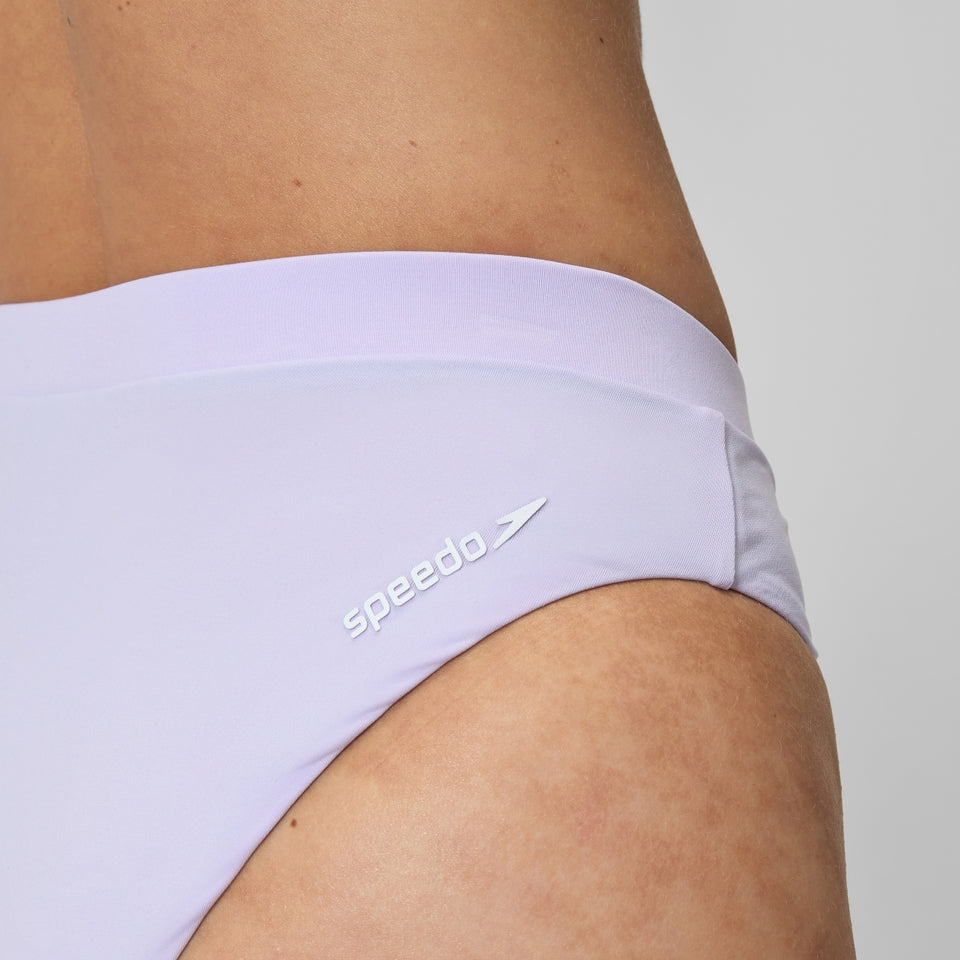 Speedo FLU3NTE Solid Hi Waist Bikini Bottom Lilac