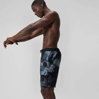 Speedo Printed 20'' Bondi Swim Shorts Black