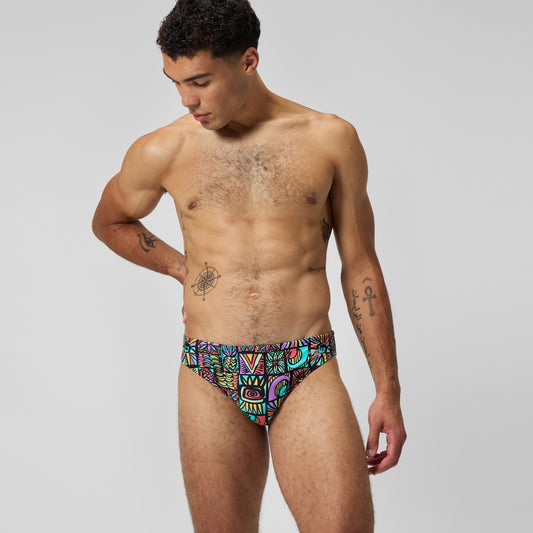 Speedo Beachstar 5cm Brief Black/Orange