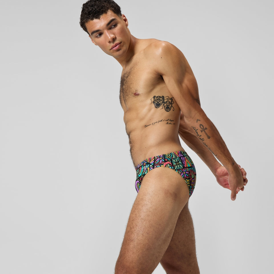 Speedo Beachstar 5cm Brief Black/Orange