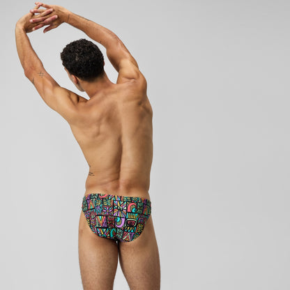 Speedo Beachstar 5cm Brief Black/Orange