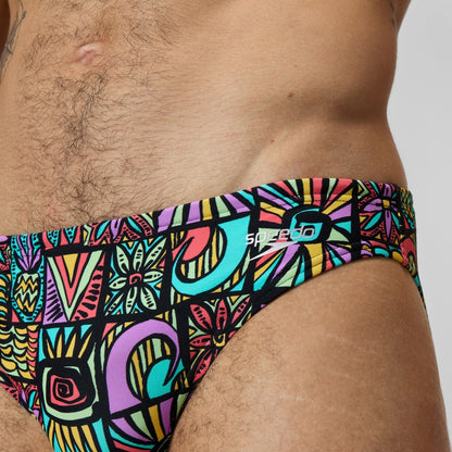 Speedo Beachstar 5cm Brief Black/Orange