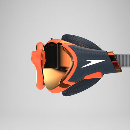 Speedo Adult Biofuse 2.0 Mirror Goggles Orange/Grey