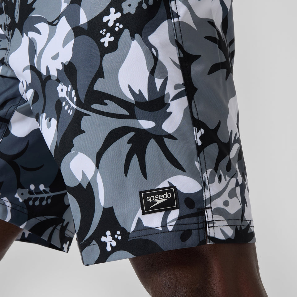 Speedo Printed 20'' Bondi Swim Shorts Grey/White