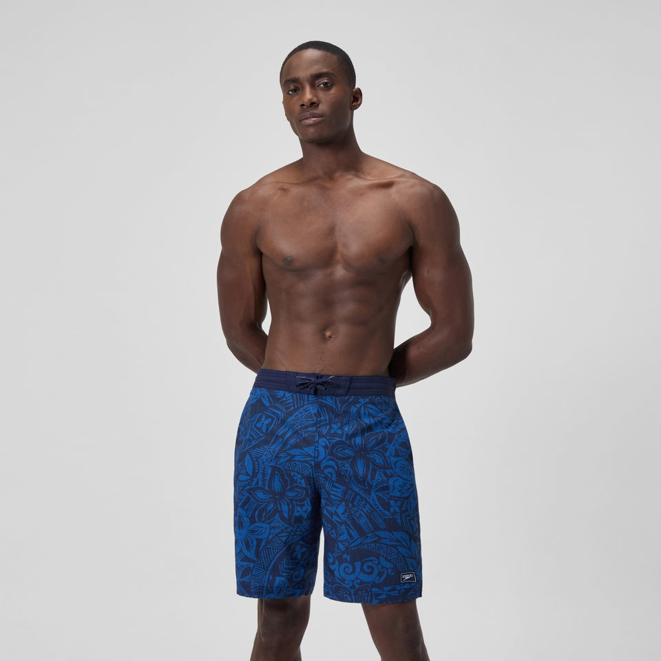 Speedo Printed 20'' Bondi Swim Shorts Navy