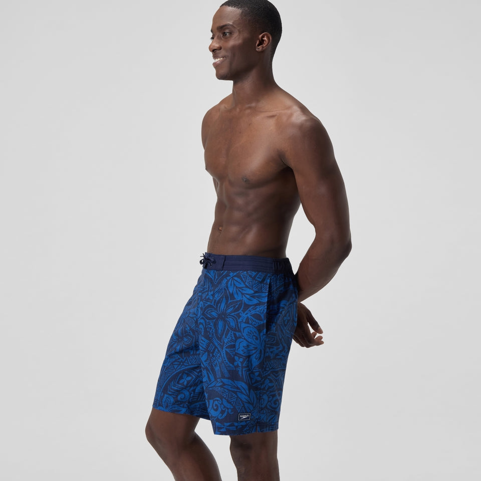 Speedo Printed 20'' Bondi Swim Shorts Navy