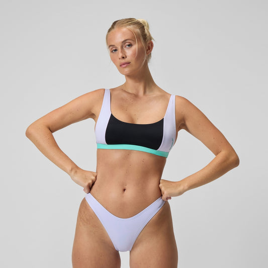 Speedo FLU3NTE Colourblock Convertible Bikini Top Black