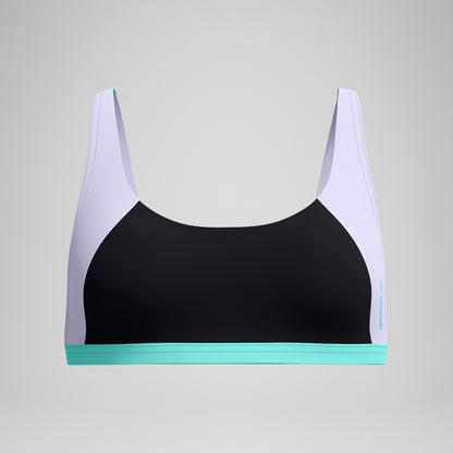 Speedo FLU3NTE Colourblock Convertible Bikini Top Black