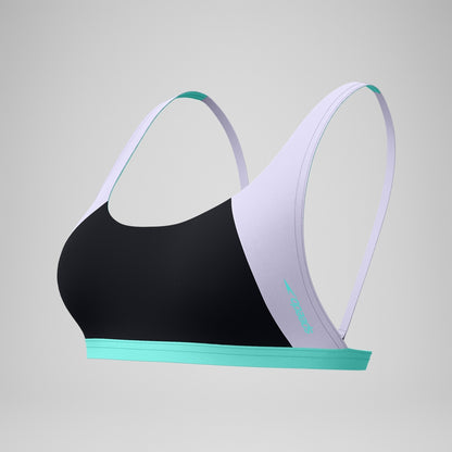 Speedo FLU3NTE Colourblock Convertible Bikini Top Black