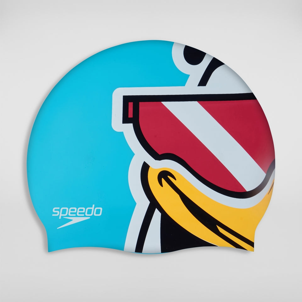 Speedo Infant Learn to Swim Chima Swim Cap Blue/Red