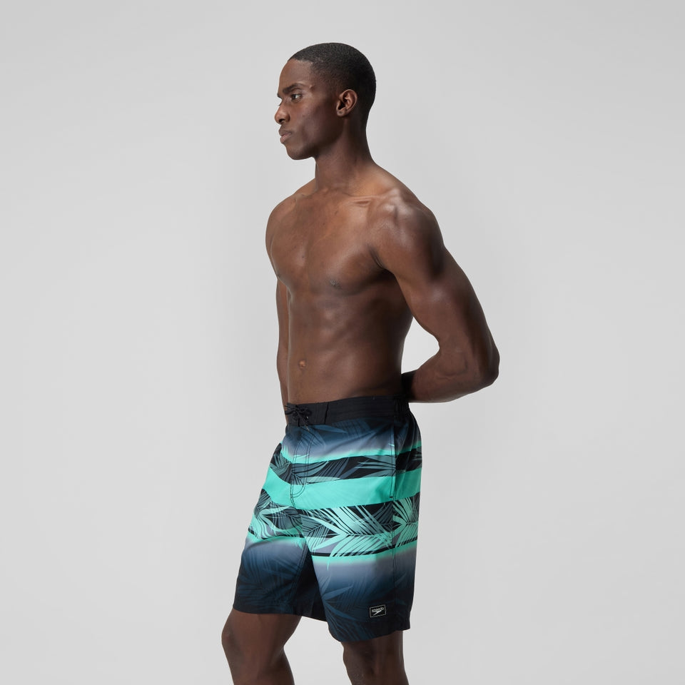 Speedo Printed 20'' Bondi Swim Shorts Black
