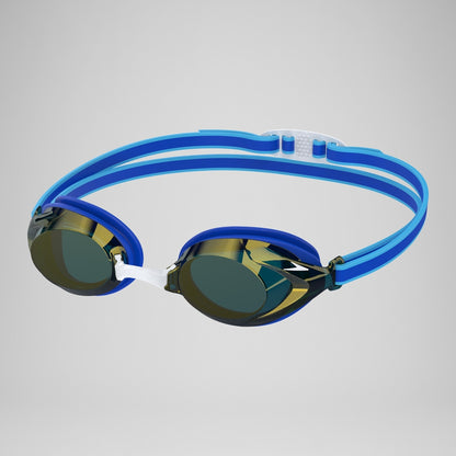 Speedo Junior Vanquisher 3.0 Mirror Goggles Blue/Gold