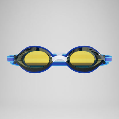 Speedo Junior Vanquisher 3.0 Mirror Goggles Blue/Gold