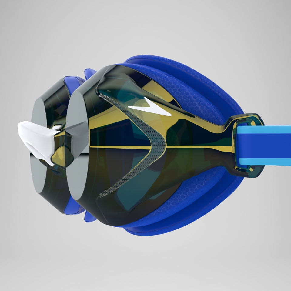 Speedo Junior Vanquisher 3.0 Mirror Goggles Blue/Gold