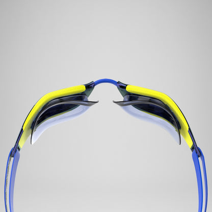 Speedo Adult Fastskin Hyper Elite Mirror Goggles Blue/Yellow