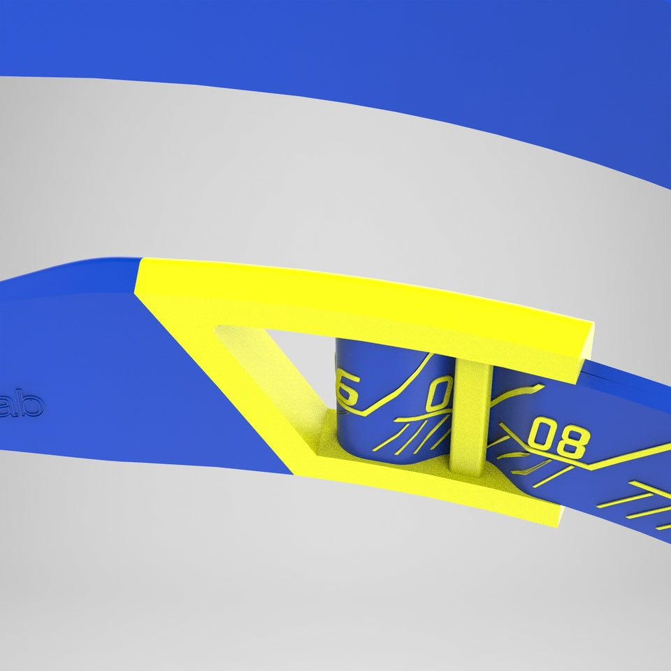 Speedo Adult Fastskin Hyper Elite Mirror Goggles Blue/Yellow
