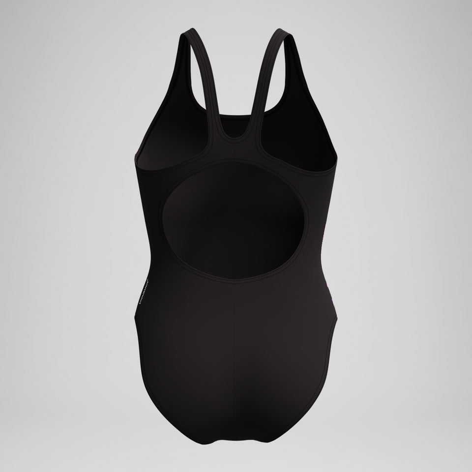 Speedo HyberBoom Placement Swimsuit Black/Coral
