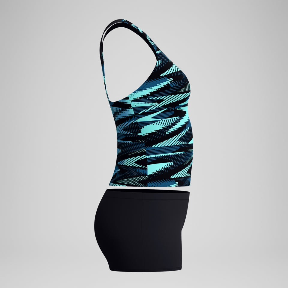 Speedo HyberBoom Tankini Black/Turquoise