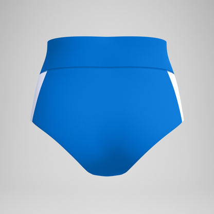 Speedo Jetstream Colourblock Banded Boyleg Bikini Bottom Blue/White